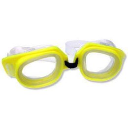 yellow swim goggles