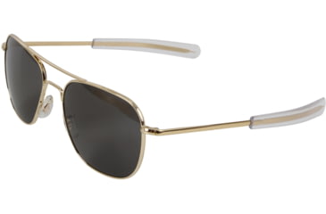 Image of AO Original Pilots Sunglasses, Gold Frame, Grey Lens, 52 mm, OP-352BTSMGYN-P
