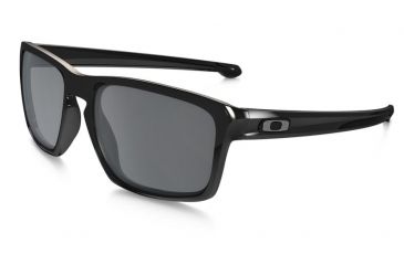 Oakley Silver Sunglasses Polished Black Frame, Black Iridium Lens-OO9262-04