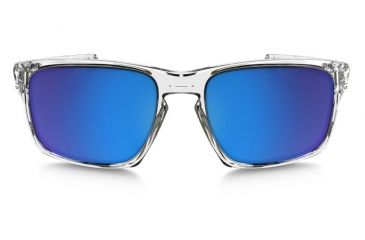 Oakley Silver Sunglasses Polished Clear Frame, Sapphire Iridium Lens-OO9262-06