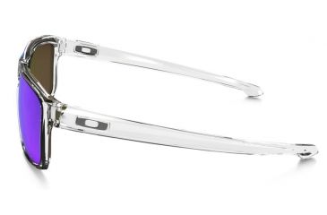 Oakley Silver Sunglasses Polished Clear Frame, Sapphire Iridium Lens-OO9262-06