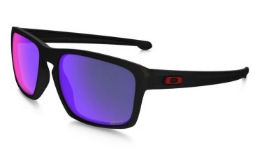 Oakley Silver Sunglasses Sliver Matte Black Frame, Positive Red Iridium Lens-OO9262-20