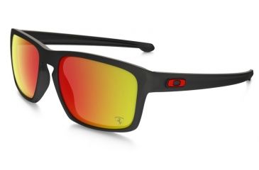 Oakley Sliver Sunglasses Matte Black Frame, Ruby Iridium Lens-OO9262-12