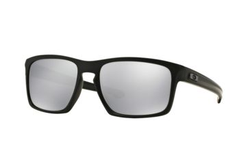 Oakley Sliver Sunglasses 926226-57 - Matte Black Frame, Chrome Iridium Lenses
