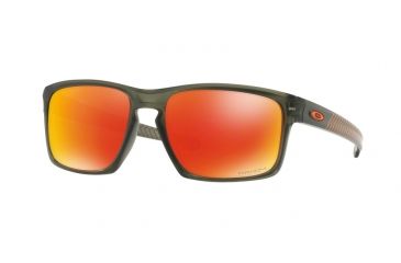 Oakley Sliver Sunglasses 926266-57 - Matte Olive Ink Frame, Prizm Ruby Lenses