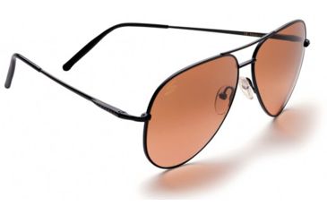 Image of Serengeti Aviator Sunglasses - Medium, Matte Black Frame, Drivers Gradient Lens 6783