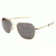 AO Original Pilot Sunglasses, Bayonet, Gold Frame, True Color Gray Glass Lens, 57mm, OP-157BTCLGYG