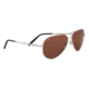 Serengeti Aviator Sunglasses, Medium - Almond Frame, Drivers Polarized Lens 7271