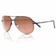 Serengeti Aviator Sunglasses 6783 Angled View - Matte Black / Drivers